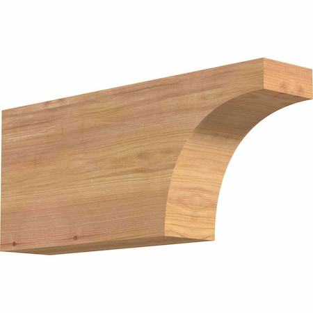 Ekena Millwork Huntington Smooth Rafter Tail, Western Red Cedar, 3 1/2"W x 8"H x 18"L RFT04X08X18HUN00SWR
